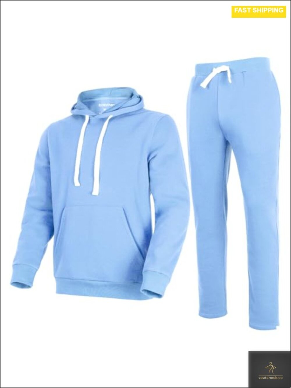 Men's 2 Piece Fleece Tracksuit Hoodie Jogger Set Athletic Sportswear